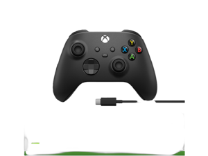 Xbox Wireless Controller - Carbon Black With PC Cable for Xbox Series X|S, Xbox One, and Windows Devices Xbox Wireless Controller - Carbon Black With PC Cable for Xbox Series X|S, Xbox One, and Windows Devices