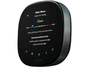 ecobee Smart Thermostat Premium with Smart Sensor and Air Quality Monitor - Programmable Wifi Thermostat - Works with Siri, Alexa, Google Assistant ecobee Smart Thermostat Premium with Smart Sensor and Air Quality Monitor - Programmable Wifi Thermostat - Works with Siri, Alexa, Google Assistant