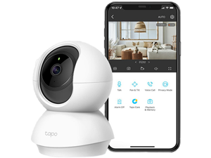 TP-Link Tapo 2K Pan Tilt Security Camera for Baby Monitor, Dog Camera w/ Motion Detection, 2-Way Audio Siren, Night Vision, Cloud &SD Card Storage (Up to 256 GB), Works with Alexa & Google Home (C210)