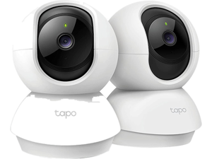 TP-Link Tapo 2K Pan/Tilt Security Camera for Baby Monitor, Dog Camera w/ Motion Detection, 2-Way Audio, Siren, Night Vision, Cloud & SD Card Storage, Works with Alexa & Google Home, 2-Pack (C210P2)