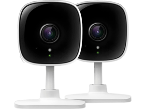 TP-Link Tapo 2K Security Camera for Baby Monitor, Dog Camera w/ Motion Detection, 2-Way Audio, Night Vision, Cloud &SD Card Storage (Up to 256 GB), Works with Alexa & Google Home, 2-Pack (C110P2)