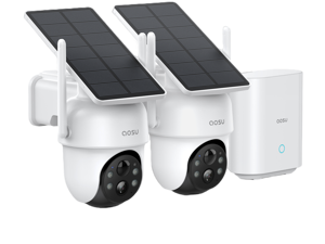 Aosu SolarCam D1 Classic 2K Outdoor PTZ Wi-Fi Turret Night Vision 2-Camera Kit with Spotlight - 166 Wide-Angle Lens - AI Detection - 2-Way Audio - and 32GB Local Storage C9C-2H Aosu SolarCam D1 Classic 2K Outdoor PTZ Wi-Fi Turret Night Vision 2-Camera Kit with Spotlight - 166 Wide-Angle Lens - AI Detection - 2-Way Audio - and 32GB Local Storage C9C-2H