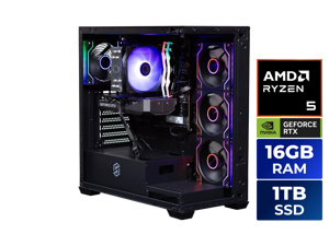 Stoneforged Ram Gaming PC, AMD Ryzen 5 7600X, NVIDIA GeForce RTX 5060 Ti 16GB, 16GB DDR5, 1TB NVMe SSD, 700W, Windows 11 Home Stoneforged Ram Gaming PC, AMD Ryzen 5 7600X, NVIDIA GeForce RTX 5060 Ti 16GB, 16GB DDR5, 1TB NVMe SSD, 700W, Windows 11 Home