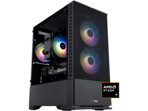 ABS Cyclone Ruby Gaming PC - Windows 11 - AMD Ryzen 7 9700X - GeForce RTX 5070 - DLSS 4 - AI-Powered Performance - 32GB DDR5 6000MHz - 1TB M.2 NVMe SSD - CR9700X5070