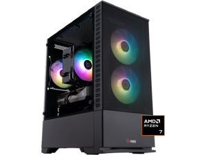 ABS Cyclone Ruby Gaming PC - Windows 11 - AMD Ryzen 7 9700X - GeForce RTX 5060 - DLSS 4 - AI-Powered Performance - 32GB DDR4 3200MHz - 1TB M.2 NVMe SSD - CR9700X5060