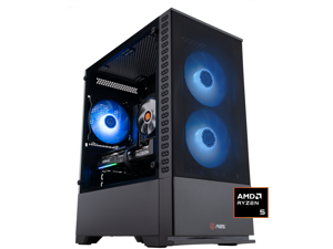 ABS Cyclone Ruby Gaming PC - Windows 11 - AMD Ryzen 5 9600X - Radeon RX 9060 XT - 32GB DDR5 6400 - 1TB M.2 NVMe SSD - CR9600X9060XT16GB3
