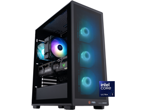 ABS Stratos II Aqua Gaming PC - Windows 11 - Intel Core Ultra 7 265KF - GeForce RTX 5070 - DLSS 4 - AI-Powered Performance - 32GB DDR5 6400 - 2TB M.2 NVMe SSD - SA265KF50702