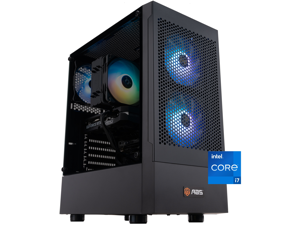 ABS Favonius Aqua Gaming PC - Windows 11 - Intel Core i7-14700F - GeForce RTX 5060 - DLSS 4 - AI-Powered Performance - 32GB DDR4 3200MHz - 1TB M.2 NVMe SSD - FA14700F5060