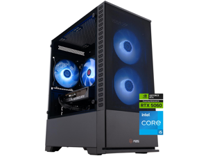 ABS Cyclone Aqua Gaming PC - Windows 11 - Intel Core i5-14400F - GeForce RTX 5060 - DLSS 4 - AI-Powered Performance - 32GB DDR4 3200MHz - 1TB M.2 NVMe SSD - CA14400F50604