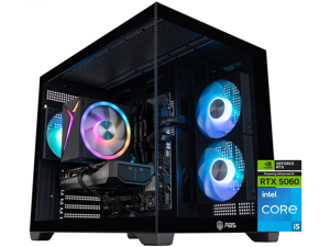 ABS Flux II Aqua Gaming PC - Windows 11 - Intel Core i5-14400F - GeForce RTX 5060 - DLSS 4 - AI-Powered Performance - 32GB DDR4 3200MHz - 1TB M.2 NVMe SSD - FIIA14400F5060