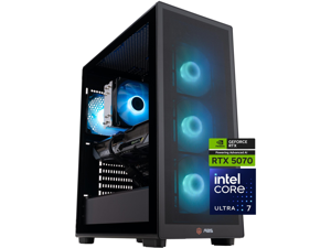 ABS Stratos Aqua Gaming PC - Windows 11 - Intel Core Ultra 7 265KF - GeForce RTX 5070 - DLSS 4 - AI-Powered Performance - 32GB DDR5 6400MHz - 2TB M.2 NVMe SSD - SA265KF50703
