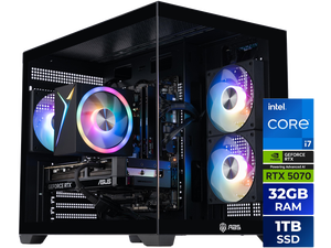 ABS Flux II Aqua Prebuilt Gaming PC - Windows 11 - Intel Core i7-14700F - GeForce RTX 5070 12GB - DLSS 4 - 32GB DDR5 - 1TB NVMe SSD ABS Flux II Aqua Prebuilt Gaming PC - Windows 11 - Intel Core i7-14700F - GeForce RTX 5070 12GB - DLSS 4 - 32GB DDR5 - 1TB NVMe SSD