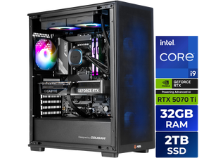 ABS Stratos II Aqua Prebuilt Gaming PC - Windows 11 - Intel Core i9-14900KF - GeForce RTX 5070 Ti 16GB - DLSS 4 - 32GB DDR5 - 2TB NVMe SSD ABS Stratos II Aqua Prebuilt Gaming PC - Windows 11 - Intel Core i9-14900KF - GeForce RTX 5070 Ti 16GB - DLSS 4 - 32GB DDR5 - 2TB NVMe SSD