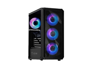 Yeyian Tanto Gaming PC Desktop, Intel Core i5-14400F - AI Accelerated, NVIDIA RTX 4060 Ti, 32GB DDR5 6000MHz RGB, 1TB SSD, 650W Wi-Fi, Windows 11 64-bit, YPI-TA44F0C-46T1N