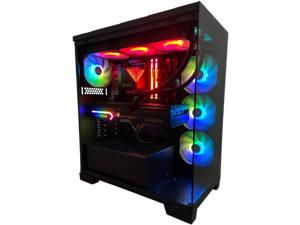 AZZA Canaan Gaming PC, AMD Ryzen 9 9900X3D, AMD Radeon RX 9070 XT, 32GB DDR5, 2TB SSD, Windows 11 Home