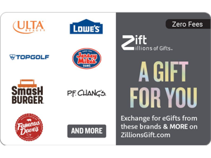 Zift Zillions – A Gift For You $50 Gift Card (Email Delivery)