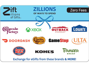 Zift Zillions $500 Gift Card (Email Delivery)