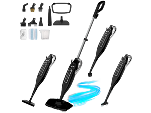 Rosewill 11-in-1 Steam Mop, 260°F Handheld Steam Cleaner, 1200W Detachable Steam Mops for Floor Cleaning, Removable Tank, Multi-Purpose Steamer for Hardwood, Tile, Grout, Furniture - Black Rosewill 11-in-1 Steam Mop, 260°F Handheld Steam Cleaner, 1200W Detachable Steam Mops for Floor Cleaning, Removable Tank, Multi-Purpose Steamer for Hardwood, Tile, Grout, Furniture - Black