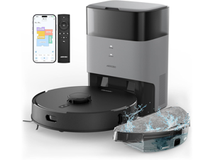 AIRROBO T20+ Robot Vacuum and Mop (2600Pa Suction) 60-Day Self-Cleaning, LiDAR Navigation and Mapping, Voice/App Control, 150min Runtime