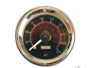 VIAIR 90080 2.0 in. Dual Needle Air Gauge - Black Face