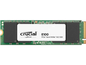 Crucial E100 2TB M.2 2280 NVMe PCI-Express 4.0 x4 PCIe Gen4 Internal SSD - Up to 5,000MB/s - CT2000E100SSD8 Crucial E100 2TB M.2 2280 NVMe PCI-Express 4.0 x4 PCIe Gen4 Internal SSD - Up to 5,000MB/s - CT2000E100SSD8
