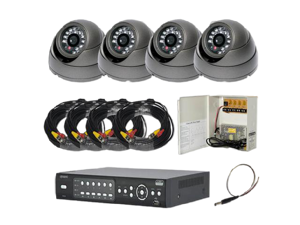 4CH DVR Package - H264 High Quality DVR and 4 of 620TVL Ultra High Resolution outdoor IR Cameras 4CH DVR Package - H264 High Quality DVR and 4 of 620TVL Ultra High Resolution outdoor IR Cameras