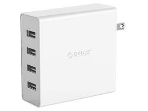 ORICO 4 Port USB Wall Charger for Smartphones and Tablets 5V2.4A*4  6A 30W ...