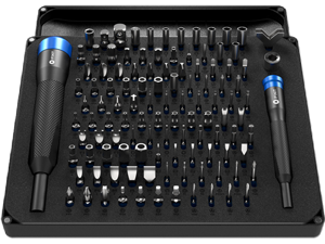 iFixit Manta Driver Kit. Includes iFixit's Widest Assortment of 112 Steel Bits—Complete With Every Drive Style and Size You'll Need For any Repair. Model IFXIF1453921
