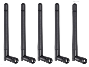 RP-SMA Antenna for WiFi 2.4GHz/5Ghz Wireless Router or Card 5 pack RP-SMA Antenna for WiFi 2.4GHz/5Ghz Wireless Router or Card 5 pack