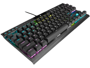 Corsair K70 RGB TKL CHAMPION SERIES Optical-Mechanical Gaming Keyboard - OPX RGB Switches, PBT Double-Shot Keycaps, Detachable USB-C Cable - Black