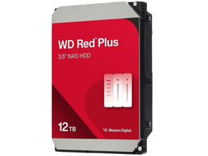 WD Red Plus 12TB NAS Hard Disk Drive - 7200 RPM Class SATA 6Gb/s, CMR, 512MB Cache, 3.5 Inch -  WD120EFGX