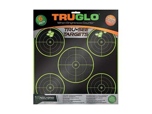 TRUGLO TG11A6 TRUGLO TRU-SEE REACTIVE TARGET 5 BULL 6-PACK TRUGLO TG11A6 TRUGLO TRU-SEE REACTIVE TARGET 5 BULL 6-PACK