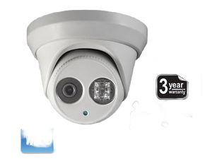 1.3MP, 4mm Fixed Lens, High Resolution, Up to 90ft IR Range, Day/Night Turret IP Camera 1.3MP, 4mm Fixed Lens, High Resolution, Up to 90ft IR Range, Day/Night Turret IP Camera