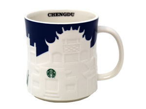 Starbucks Collector Relief Series Chengdu Ceramic Mug, 16 Oz