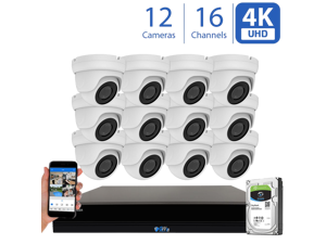 GW Security 16 Channel 4K (4X 1080P) CCTV AI Surveillance DVR System with 12 x Ultra 8.0MP HD 4K 2160P AI Human Detection Waterproof Security Cameras,100ft IR Night Vision, 4TB Hard Drive GW Security 16 Channel 4K (4X 1080P) CCTV AI Surveillance DVR System with 12 x Ultra 8.0MP HD 4K 2160P AI Human Detection Waterproof Security Cameras,100ft IR Night Vision, 4TB Hard Drive