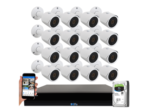 GW Security 16 Channel 5MP (2.5X 1080P) CCTV AI Surveillance DVR System with 16 x Super 5.0MP HD 1920p AI Human Detection Waterproof Security Cameras,100ft IR Night Vision, 4TB Hard Drive GW Security 16 Channel 5MP (2.5X 1080P) CCTV AI Surveillance DVR System with 16 x Super 5.0MP HD 1920p AI Human Detection Waterproof Security Cameras,100ft IR Night Vision, 4TB Hard Drive