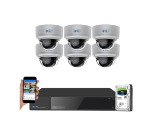 GW Security 4K (8MP) Smart AI Color Night Vision Security Camera System, 8 Channel H.265+ 8MP NVR, 6 x UltraHD 4K POE Microphone 2.8-12mm Varifocal Lens Human Detection Dome Camera GW Security 4K (8MP) Smart AI Color Night Vision Security Camera System, 8 Channel H.265+ 8MP NVR, 6 x UltraHD 4K POE Microphone 2.8-12mm Varifocal Lens Human Detection Dome Camera