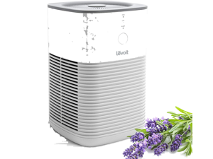 LEVOIT Air Purifier for Home Bedroom, HEPA Fresheners Filter Small Room Cleaner with Fragrance Sponge for Smoke, Allergies, Pet Dander, Odor, Dust Remover, Office, Desktop, Table Top, 1 Pack, White