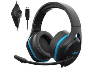 Xiberia V22 Gaming Headset for PC- Deep Bass 3D Surround Sound- USB Headphones with Noise Cancelling Microphone RGB Lights Plug & Play for Laptops Computers Xiberia V22 Gaming Headset for PC- Deep Bass 3D Surround Sound- USB Headphones with Noise Cancelling Microphone RGB Lights Plug & Play for Laptops Computers