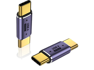 2 Pack USB C Male to Male Adapter, USB Type C Coupler Extender Support 100W, 40Gbps, 8K@60Hz for Thunderbolt 4/3, MacBook Pro/Air, Laptop, Phones and More Type C Devices 2 Pack USB C Male to Male Adapter, USB Type C Coupler Extender Support 100W, 40Gbps, 8K@60Hz for Thunderbolt 4/3, MacBook Pro/Air, Laptop, Phones and More Type C Devices