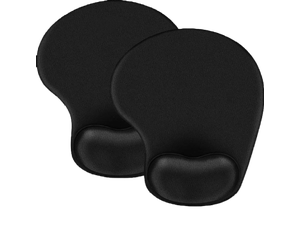 Mouse Pad, 2 Pack Ergonomic Mouse Pads with Comfortable Gel Wrist Rest Support and Lycra Cloth, Non-Slip PU Base for Easy Typing Pain Relief, Durable and Easy to Clean, Black Mouse Pad, 2 Pack Ergonomic Mouse Pads with Comfortable Gel Wrist Rest Support and Lycra Cloth, Non-Slip PU Base for Easy Typing Pain Relief, Durable and Easy to Clean, Black