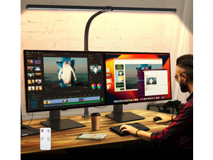 Double Head LED Desk Lamp with Remote Control 