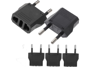 5 Pack 2-Prong US To EU Travel Plug Adapter Power Converter ,Euro US Plug Adapter,US EU Plug Adapter Electrical Adapter,EU4.0mm Power Adapter Black Style B 4.0mm 5 Pack 2-Prong US To EU Travel Plug Adapter Power Converter ,Euro US Plug Adapter,US EU Plug Adapter Electrical Adapter,EU4.0mm Power Adapter Black Style B 4.0mm