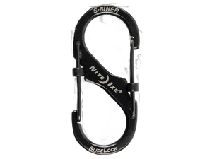 NITE IZE LSB2-01-R3 Locking Carabiner,2 In.,Steel,Black NITE IZE LSB2-01-R3 Locking Carabiner,2 In.,Steel,Black
