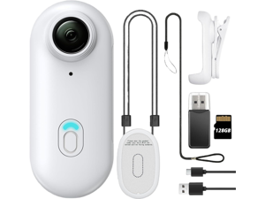 128GB FHD 1080P Mini Body Camera, Wearable Action Body Cam, Thumb Size Hands Free Recording Body Worn Camera, Premium Portable Camcorder Mount Anywhere for Pet Walking, Work, Travel (White) 128GB FHD 1080P Mini Body Camera, Wearable Action Body Cam, Thumb Size Hands Free Recording Body Worn Camera, Premium Portable Camcorder Mount Anywhere for Pet Walking, Work, Travel (White)