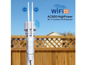 Wavlink AC600 Outdoor Weatherproof WiFi Extender, Long Range WiFi Signal Booster, High Power Dual Band 2.4+5G WiFi Repeater/Router/Access Point/ WISP, 2 Antennas With POE for Outdoor Wi-Fi Coverage Wavlink AC600 Outdoor Weatherproof WiFi Extender, Long Range WiFi Signal Booster, High Power Dual Band 2.4+5G WiFi Repeater/Router/Access Point/ WISP, 2 Antennas With POE for Outdoor Wi-Fi Coverage