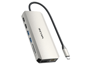 WAVLINK USB C Docking Station Triple Display with Dual 4K HDMI, 4K DP, 85W PD Charging USB C Hub, 5Gbps USB3.0, USB2.0, Gigabit Ethernet, SD/TF Slots, Audio/Mic, for MacBook/Dell/HP/Lenovo/Surface