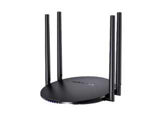 WAVLINK Wireless Router 1200Mbps, Dual Band 5GHz+2.4GHz WiFi Router with 4 LAN Port (1000Mbps), 1 x 1000Mbps WAN Port, Long Range Coverage for Home & Office, Supports Router/Access Point/Repeater Mode