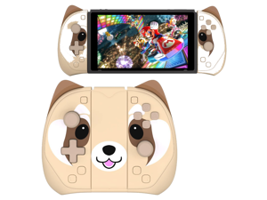 Mytrix Brownie Joycon Wireless Controller for Nintendo Switch, Mappable Button, Wake Up, Turbo, Vibration, Motion Function, L/R NS Remote Joy-Con Replacement for Switch, Switch OLED & Switch Lite