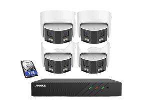 ANNKE 8CH 6MP NVR Home Security Camera System with 6MP Panoramic Outdoor Poe Dual Lens IP Security Camera 180° Ultra Wide Angle Infrared Night Vision Built-in Mic Alarm Human & Vehicle Detection,1TB ANNKE 8CH 6MP NVR Home Security Camera System with 6MP Panoramic Outdoor Poe Dual Lens IP Security Camera 180° Ultra Wide Angle Infrared Night Vision Built-in Mic Alarm Human & Vehicle Detection,1TB